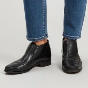 Vintage Black Bally Leather Loafer Boots - 7-7.5US